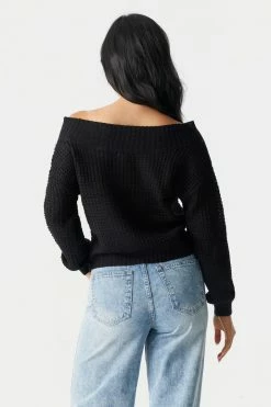 Stitches Ladies Off The Shoulder Cable Knit Sweater 19 Stitches Ladies Off The Shoulder Cable Knit Sweater