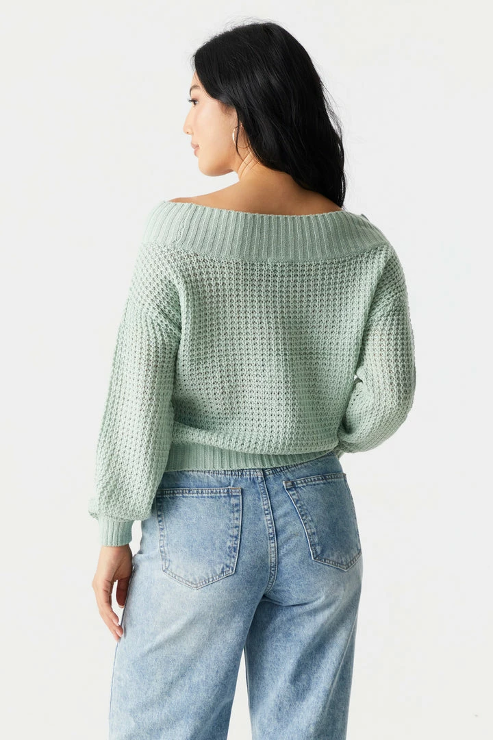 Stitches Ladies Off The Shoulder Cable Knit Sweater 14 Stitches Ladies Off The Shoulder Cable Knit Sweater