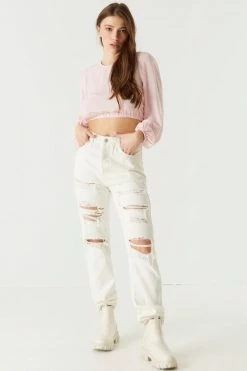 Stitches Ladies Printed Lace-Up Open Back Cropped Blouse Tops 11 Stitches Ladies Printed Lace-Up Open Back Cropped Blouse Tops