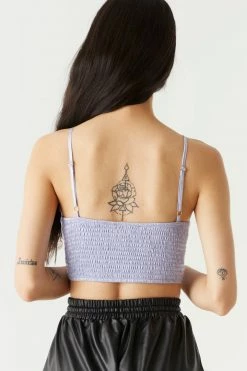 Stitches Ladies Ruched Self-Tie Satin Bralette