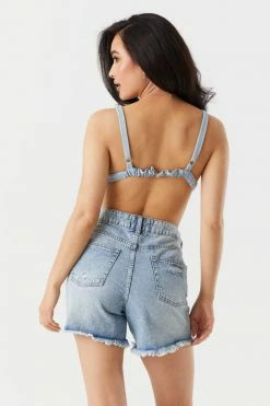 Stitches Ladies 90's Denim Bralette Top