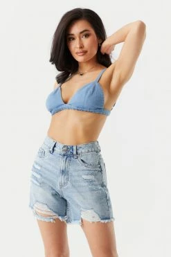 Stitches Ladies 90's Denim Bralette Top