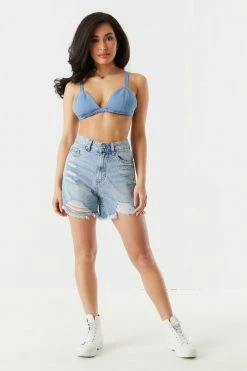 Stitches Ladies 90's Denim Bralette Top
