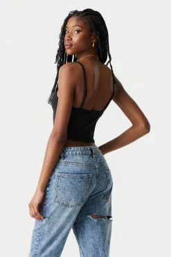 Stitches Ladies Tops Soft Ribbed Corset Tank Top 25 Stitches Ladies Tops Soft Ribbed Corset Tank Top