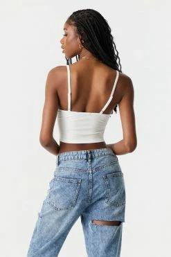 Stitches Ladies Tops Soft Ribbed Corset Tank Top