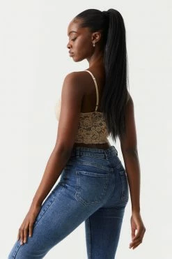 Stitches Ladies Lace Cropped Cami Corset Tops