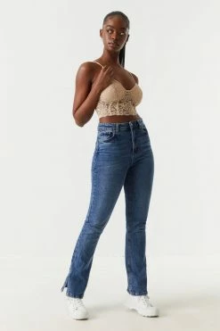 Stitches Ladies Lace Cropped Cami Corset Tops