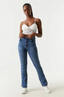 Stitches Ladies Lace Cropped Cami Corset Tops