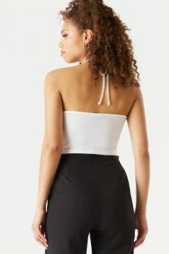 Stitches Ladies Tops Everyday Basic Halter Neck Cropped Top