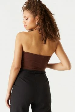 Stitches Ladies Tops Everyday Basic Halter Neck Cropped Top