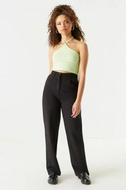 Stitches Ladies Tops Everyday Basic Halter Neck Cropped Top