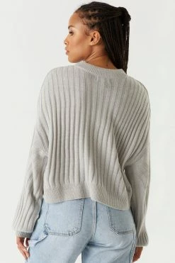 Stitches Ladies Oversized Ribbed Knit Sweater