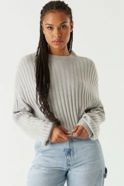 Stitches Ladies Oversized Ribbed Knit Sweater