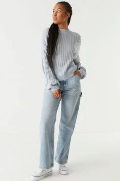 Stitches Ladies Oversized Ribbed Knit Sweater