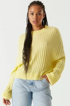 Stitches Ladies Oversized Ribbed Knit Sweater