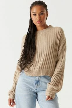 Stitches Ladies Oversized Ribbed Knit Sweater