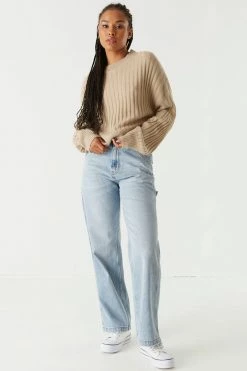 Stitches Ladies Oversized Ribbed Knit Sweater