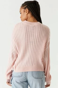 Stitches Ladies Oversized Ribbed Knit Sweater