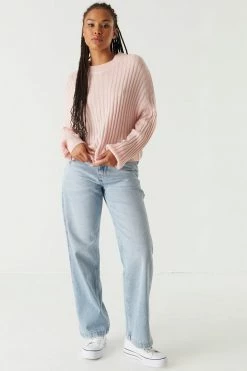 Stitches Ladies Oversized Ribbed Knit Sweater