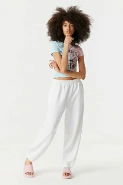 Stitches Ladies LA Split Graphic Cropped T-Shirt 5 Stitches Ladies LA Split Graphic Cropped T-Shirt