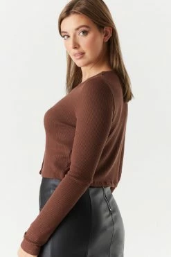 Stitches Ladies Ribbed Cropped Cardigan Sweaters