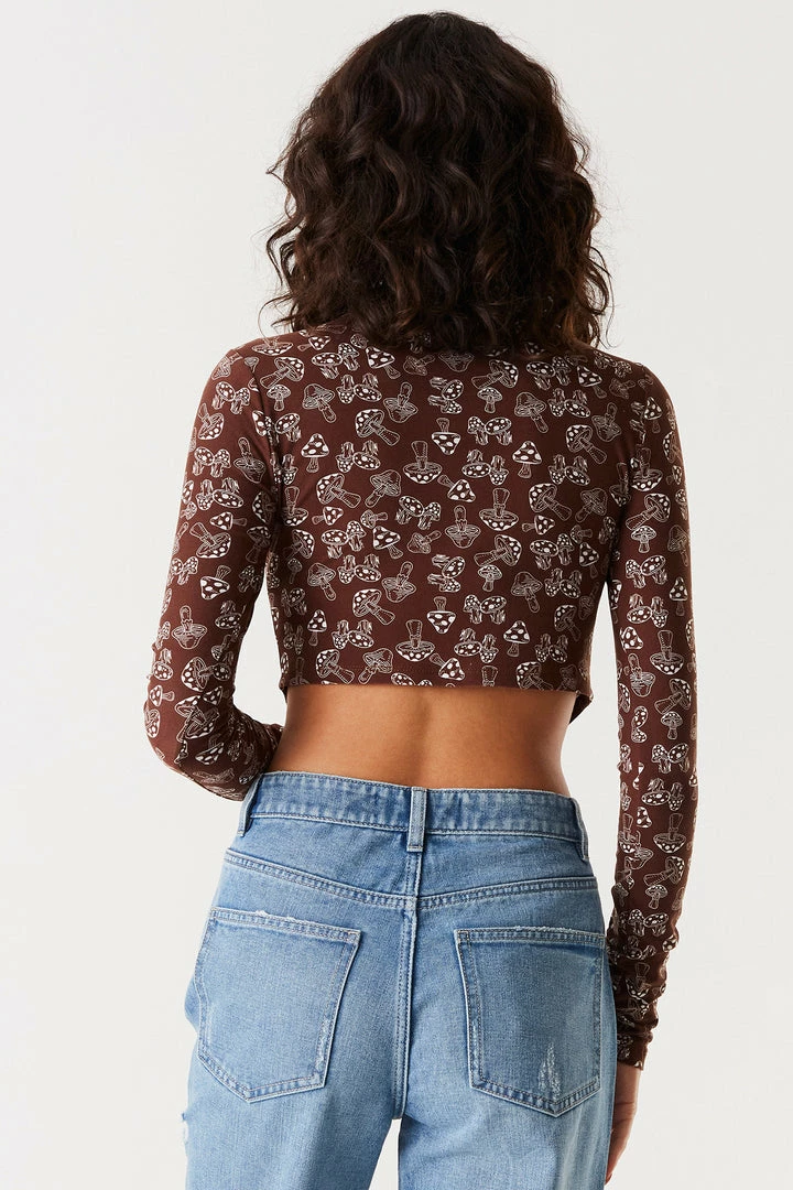 Stitches Ladies Soft Printed Pointed Hem Long Sleeve Top Tops 2 Stitches Ladies Soft Printed Pointed Hem Long Sleeve Top Tops