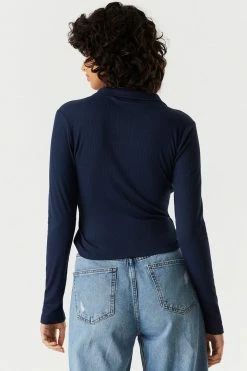 Stitches Ladies Tops Soft Collared Ruched Tie-Front Long Sleeve Top 11 Stitches Ladies Tops Soft Collared Ruched Tie-Front Long Sleeve Top