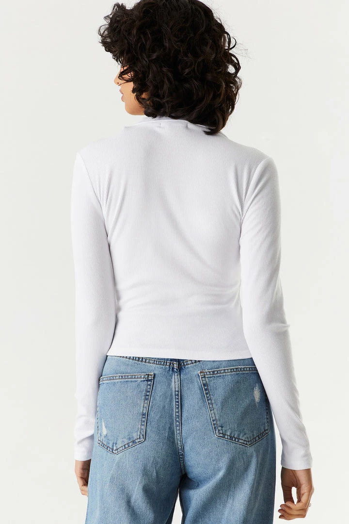 Stitches Ladies Tops Soft Collared Ruched Tie-Front Long Sleeve Top 6 Stitches Ladies Tops Soft Collared Ruched Tie-Front Long Sleeve Top