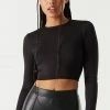 Stitches Ladies Self-Tie Back Cut-Out Cropped Top Tops