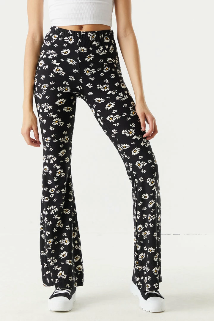 Stitches Ladies High-Rise Flower Printed Flare Pant 3 Stitches Ladies High-Rise Flower Printed Flare Pant