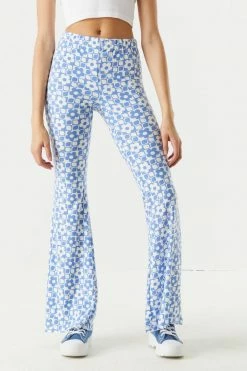 Stitches Ladies High-Rise Retro Printed Flare Pant