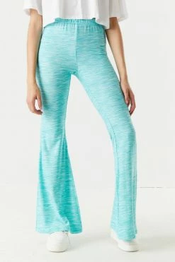 Stitches Ladies Bottoms High-Rise Space-Dyed Flare Pant