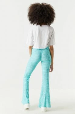 Stitches Ladies Bottoms High-Rise Space-Dyed Flare Pant