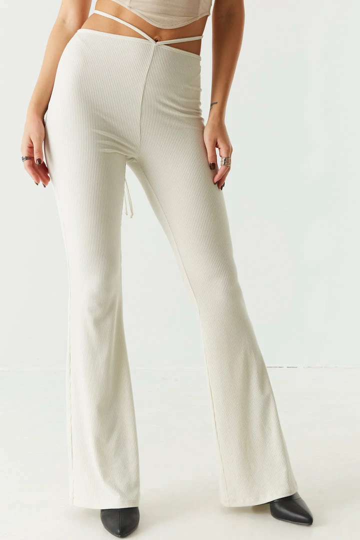 Stitches Ladies Soft Tie-Back Flare Pant 8 Stitches Ladies Soft Tie-Back Flare Pant