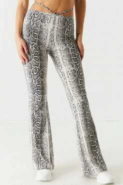 Stitches Ladies Soft Printed Tie-Back Flare Pant