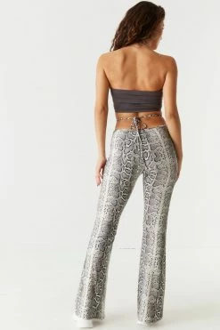 Stitches Ladies Soft Printed Tie-Back Flare Pant