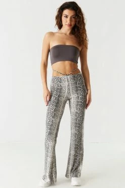 Stitches Ladies Soft Printed Tie-Back Flare Pant