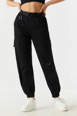 Stitches Ladies Belted Waist D-Ring Cargo Jogger 22 Stitches Ladies Belted Waist D-Ring Cargo Jogger