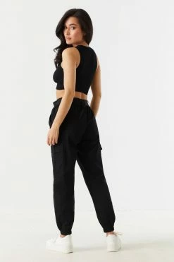 Stitches Ladies Belted Waist D-Ring Cargo Jogger 23 Stitches Ladies Belted Waist D-Ring Cargo Jogger