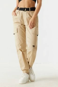 Stitches Ladies Belted Waist D-Ring Cargo Jogger 25 Stitches Ladies Belted Waist D-Ring Cargo Jogger