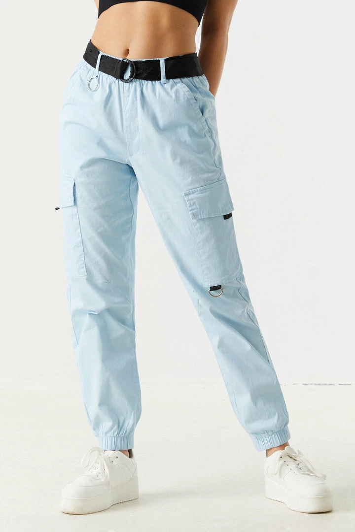 Stitches Ladies Belted Waist D-Ring Cargo Jogger 14 Stitches Ladies Belted Waist D-Ring Cargo Jogger
