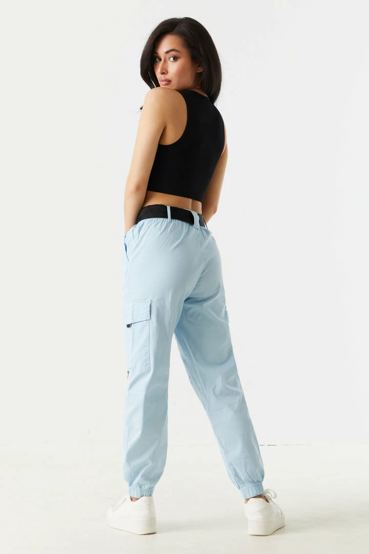 Stitches Ladies Belted Waist D-Ring Cargo Jogger 15 Stitches Ladies Belted Waist D-Ring Cargo Jogger