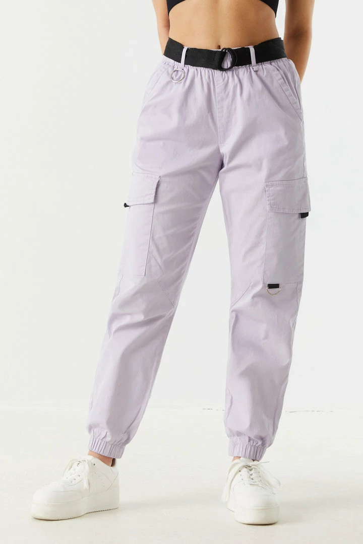 Stitches Ladies Belted Waist D-Ring Cargo Jogger 17 Stitches Ladies Belted Waist D-Ring Cargo Jogger