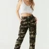 Stitches Ladies Twill Belted Camo Jogger Bottoms