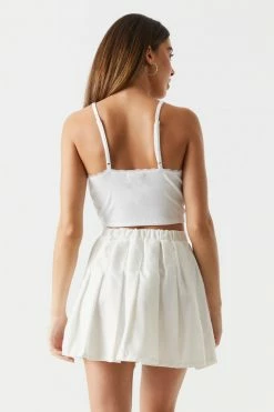 Stitches Ladies Pleated Twill Skirt