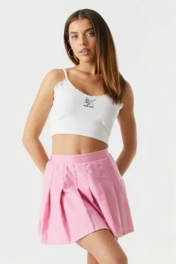 Stitches Ladies Pleated Twill Skirt