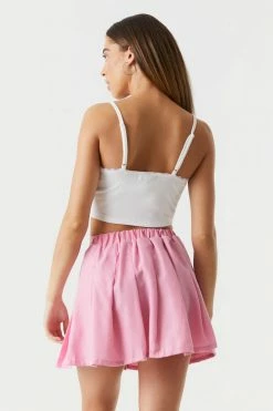 Stitches Ladies Pleated Twill Skirt