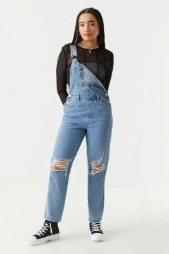 Stitches Ladies Refuge Jeans Refuge Distressed Denim Overalls 5 Stitches Ladies Refuge Jeans Refuge Distressed Denim Overalls