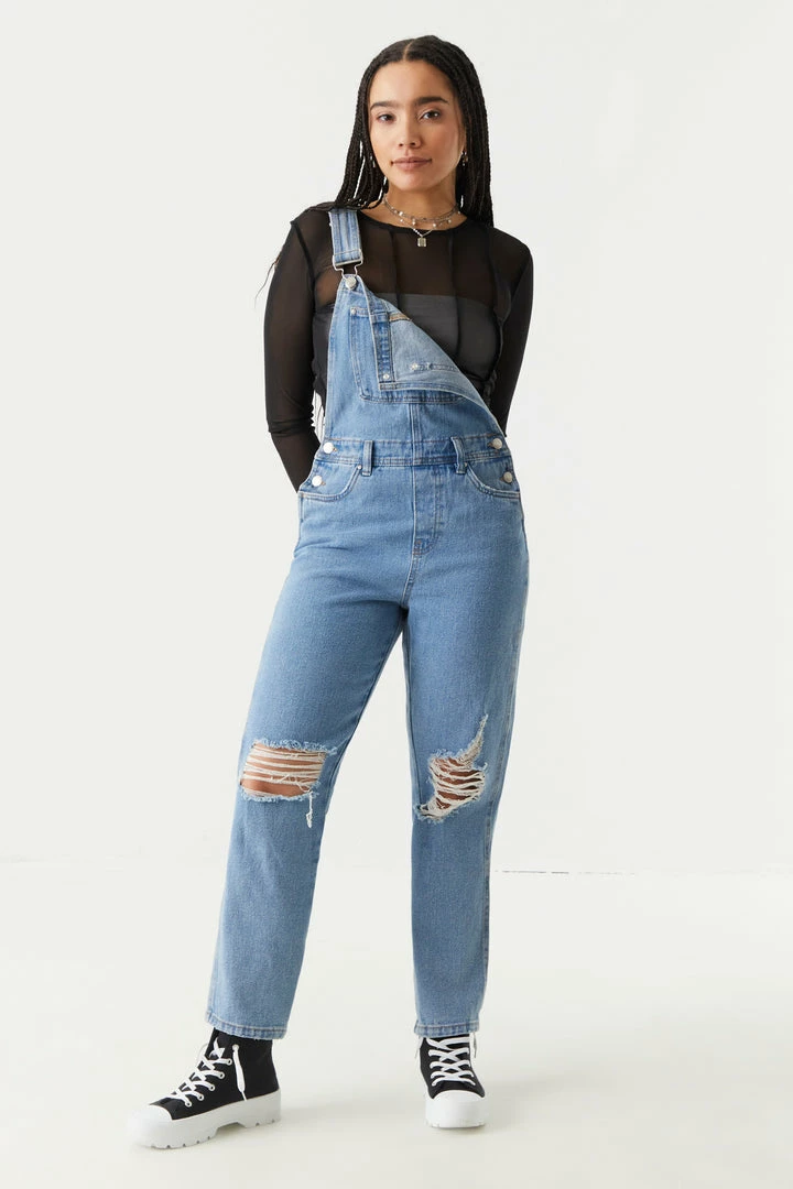Stitches Ladies Refuge Jeans Refuge Distressed Denim Overalls 3 Stitches Ladies Refuge Jeans Refuge Distressed Denim Overalls