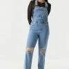 Stitches Ladies Refuge Jeans Refuge Distressed Denim Overalls